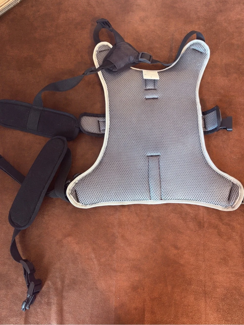 Peak Pooch Adjustable Gray & Black Dog Harness Pet Animal